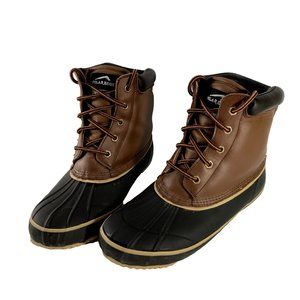 Polar Edge Mens Duck Boots Size 10 Thermolite All Weather Steel Shank Lace Up